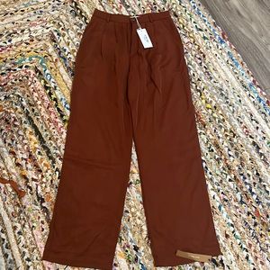 Brand New- Unworn Reformation Petites Mason Pant Size 6P Color:Oxide